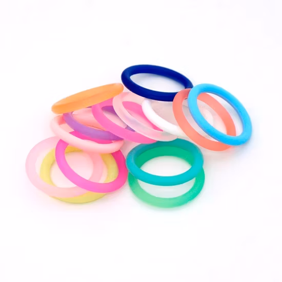 Transparent Clear Silicone Pacifier Dummy Ring Mam Adapter O Ring Food Grade 