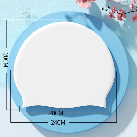 Professionelles, einfarbiges Silikon-Badekappen-Logo