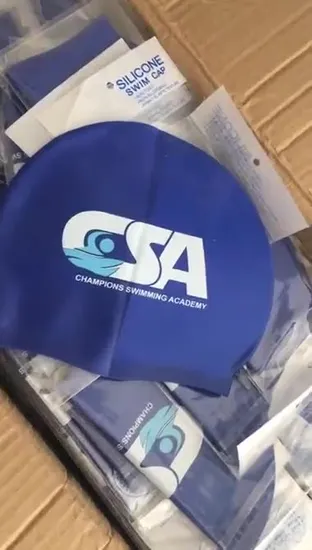OEM Custom Logo Printed Geeignete nahtlose Mütze Silikon Badekappe Pure Color Badekappen Customized Waterproof
